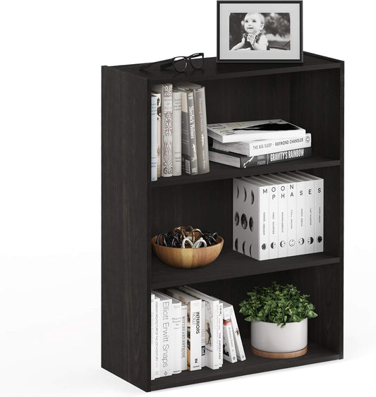 Book Shelf 3-Tier Bookshelf Storage Shelves Bookcase