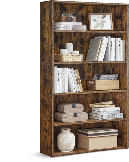 Bookshelf 5-Tier Bookcase Open Storage Shelf