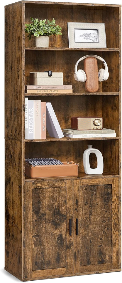Bookshelf 5-Tier Bookcase Open Storage Shelf