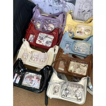 Medium Card Version New Original Home Made Pain Bag Design Food Shoulder Slung Bag with Fur Zipper 2025