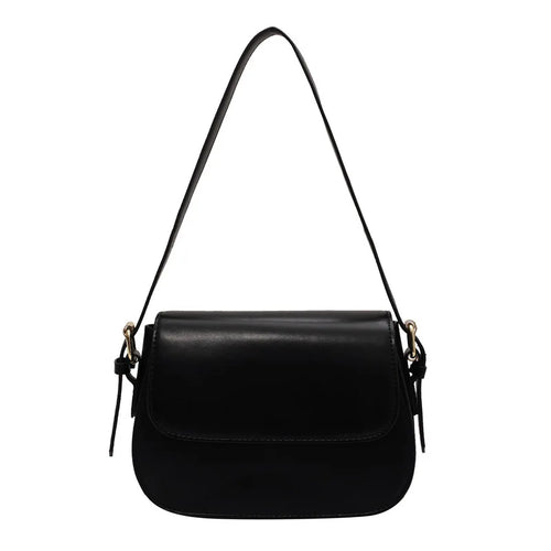Cross-border Women's Medium PU Shoulder Messenger Bag 2025 New Fashion Elegant Simple Retro Square Design