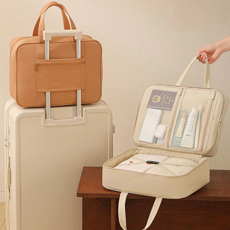 Modern Cross-border Portable Oxford Cloth Travel Storage Bag with Zipper Closure Waterproof & Multifunctional Luggage Bag