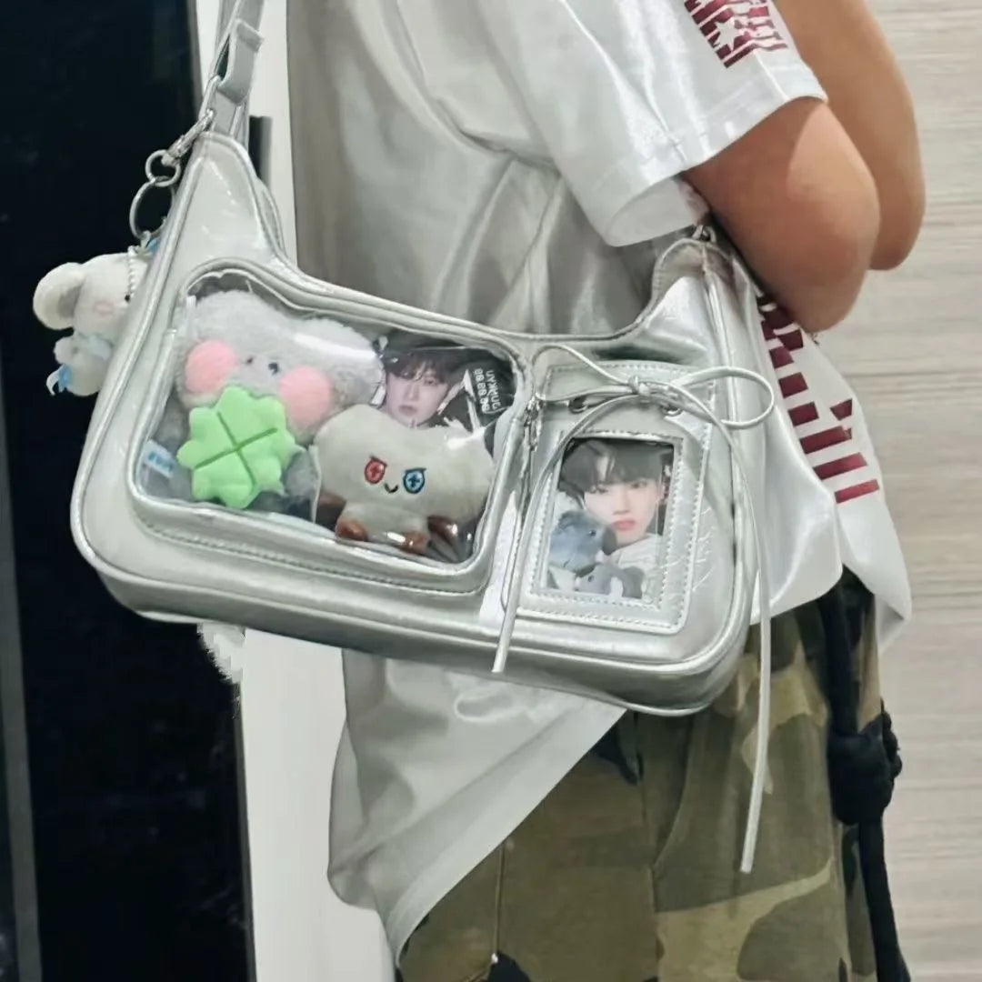 Medium Card Version New Original Home Made Pain Bag Design Food Shoulder Slung Bag with Fur Zipper 2025
