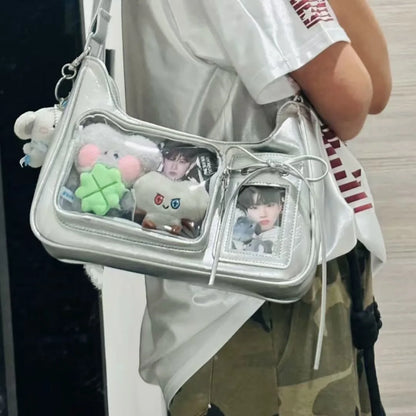 Medium Card Version New Original Home Made Pain Bag Design Food Shoulder Slung Bag with Fur Zipper 2025